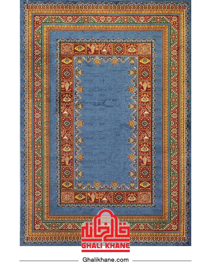 فرش سینراد 700 شانه  کد 7021 آبی
